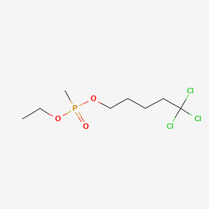 Methylphosphonic acid ethyl 5,5,5-trichloropentyl ester