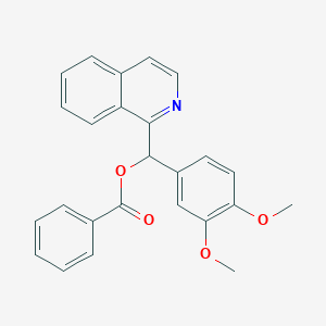 (3,4-Dimethoxyphenyl)(isoquinolin-1-yl)methyl benzoate