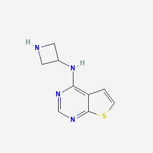 N-{thieno[2,3-d]pyrimidin-4-yl}azetidin-3-amine