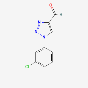 1-(3-chloro-4-methylphenyl)-1H-1,2,3-triazole-4-carbaldehyde