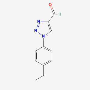 molecular formula C11H11N3O B1467273 1-(4-ethylphenyl)-1H-1,2,3-triazole-4-carbaldehyde CAS No. 1490663-53-0