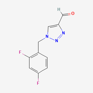 1-[(2,4-difluorophenyl)methyl]-1H-1,2,3-triazole-4-carbaldehyde