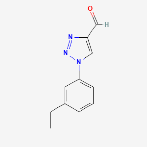 molecular formula C11H11N3O B1467277 1-(3-乙基苯基)-1H-1,2,3-三唑-4-甲醛 CAS No. 1489461-85-9