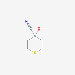 molecular formula C7H11NOS B1467282 4-Methoxythiane-4-carbonitrile CAS No. 1490827-53-6