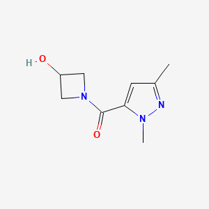 1-(1,3-dimethyl-1H-pyrazole-5-carbonyl)azetidin-3-ol