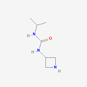 molecular formula C7H15N3O B1467288 1-Azetidin-3-yl-3-isopropylurea CAS No. 1487721-86-7