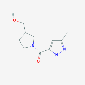 [1-(1,3-dimethyl-1H-pyrazole-5-carbonyl)pyrrolidin-3-yl]methanol