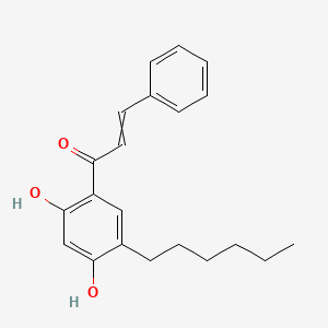 1-(5-Hexyl-2,4-dihydroxyphenyl)-3-phenylprop-2-EN-1-one