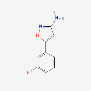 5-(3-Fluorophenyl)-1,2-oxazol-3-amine