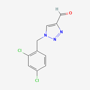 1-[(2,4-dichlorophenyl)methyl]-1H-1,2,3-triazole-4-carbaldehyde