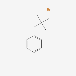 molecular formula C12H17B B1467294 1-(3-Bromo-2,2-dimethylpropyl)-4-methylbenzene CAS No. 1479843-55-4