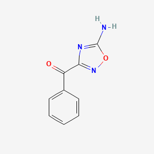 B14672947 Methanone, (5-amino-1,2,4-oxadiazol-3-yl)phenyl- CAS No. 42837-61-6