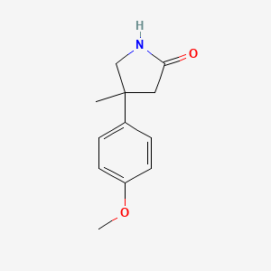 4-(4-Methoxyphenyl)-4-methylpyrrolidin-2-one