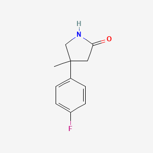 4-(4-Fluorophenyl)-4-methylpyrrolidin-2-one