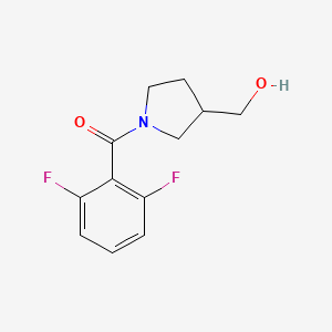 molecular formula C12H13F2NO2 B1467310 [1-(2,6-Difluorobenzoyl)pyrrolidin-3-yl]methanol CAS No. 1458100-02-1