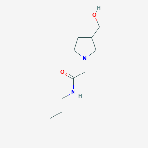 molecular formula C11H22N2O2 B1467313 N-butyl-2-[3-(hydroxymethyl)pyrrolidin-1-yl]acetamide CAS No. 1248982-09-3