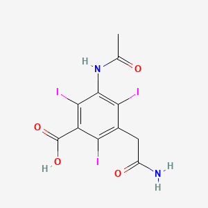 Benzoic acid, 3-acetamido-5-(carbamoylmethyl)-2,4,6-triiodo-