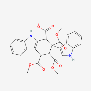 Tetramethyl 2-(1h-indol-3-yl)-2,3,4,9-tetrahydro-1h-carbazole-1,2,3,4-tetracarboxylate