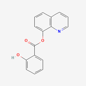 molecular formula C16H11NO3 B14673148 Oxyquinoline salicylate ester CAS No. 42206-69-9