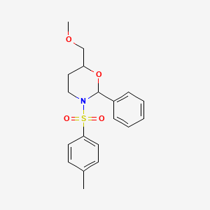 Tetrahydro-6-(methoxymethyl)-3-((4-methylphenyl)sulfonyl)-2-phenyl-1,3-oxazine