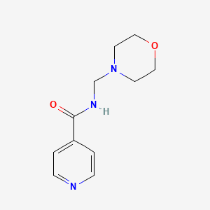 molecular formula C11H15N3O2 B14673162 N-(Morpholinomethyl)isonicotinamide CAS No. 38221-50-0