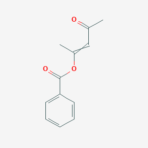 molecular formula C12H12O3 B14673167 4-Oxopent-2-en-2-yl benzoate CAS No. 36909-85-0