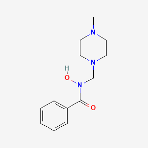 molecular formula C13H19N3O2 B14673171 Benzohydroxamic acid, N-(4-methylpiperazinyl)methyl- CAS No. 40890-88-8