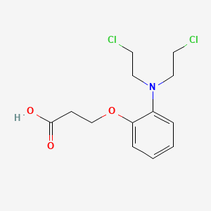 3-[2-[Bis(2-chloroethyl)amino]phenoxy]propanoic acid