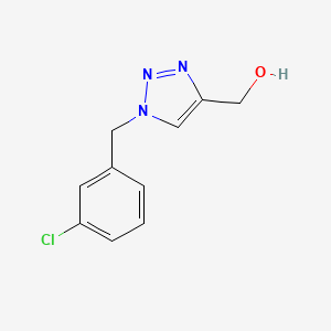 molecular formula C10H10ClN3O B1467319 {1-[(3-chlorophenyl)methyl]-1H-1,2,3-triazol-4-yl}methanol CAS No. 1250679-42-5