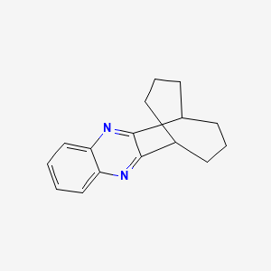 molecular formula C16H18N2 B14673262 7,8,9,10-Tetrahydro-6H-6,10-propanocyclohepta[b]quinoxaline CAS No. 39172-55-9