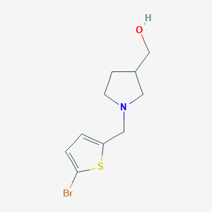 molecular formula C10H14BrNOS B1467328 {1-[(5-Bromthiophen-2-yl)methyl]pyrrolidin-3-yl}methanol CAS No. 1249912-83-1