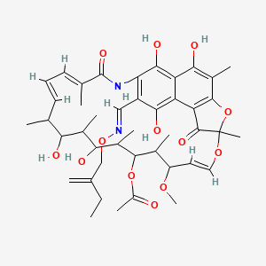 3-Formylrifamycin SV O-(2-ethylprop-2-enyl)oxime