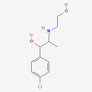 1-(4-Chlorophenyl)-2-[(2-hydroxyethyl)amino]propan-1-ol