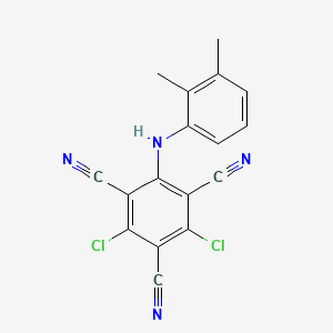 1,3,5-Benzenetricarbonitrile, 4,6-dichloro-2-(2,3-dimethylanilino)-