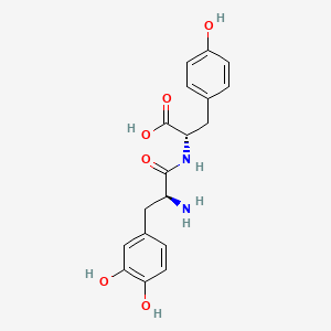 molecular formula C18H20N2O6 B14673370 N-(3-Hydroxy-L-tyrosyl)-L-tyrosine dihydrate CAS No. 37181-70-7