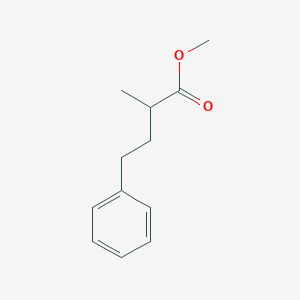 molecular formula C12H16O2 B14673375 Methyl 2-methyl-4-phenylbutanoate 