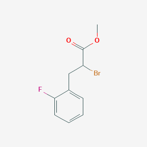 molecular formula C10H10BrFO2 B1467340 Methyl 2-bromo-3-(2-fluorophenyl)propanoate CAS No. 1248164-45-5