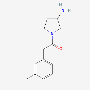 molecular formula C13H18N2O B1467341 1-(3-氨基吡咯烷-1-基)-2-(3-甲基苯基)乙酮 CAS No. 1249795-72-9