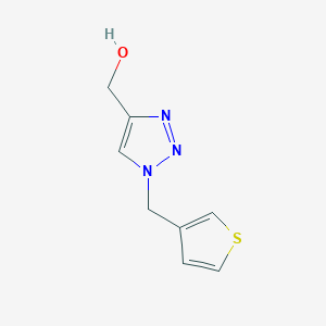 molecular formula C8H9N3OS B1467346 {1-[(thiophen-3-yl)methyl]-1H-1,2,3-triazol-4-yl}methanol CAS No. 1250742-10-9