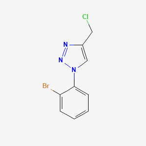 molecular formula C9H7BrClN3 B1467348 1-(2-bromophenyl)-4-(chloromethyl)-1H-1,2,3-triazole CAS No. 1251267-38-5
