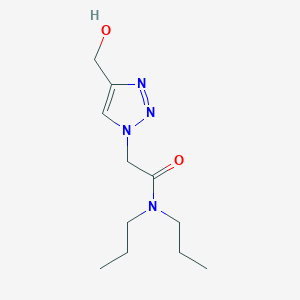 molecular formula C11H20N4O2 B1467352 2-[4-(hydroxymethyl)-1H-1,2,3-triazol-1-yl]-N,N-dipropylacetamide CAS No. 1460279-39-3