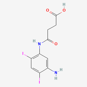 3'-Amino-4',6'-diiodosuccinanilic acid