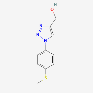 molecular formula C10H11N3OS B1467355 {1-[4-(methylsulfanyl)phenyl]-1H-1,2,3-triazol-4-yl}methanol CAS No. 1250359-45-5