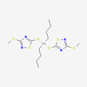 Dibutyl-bis[(3-methylsulfanyl-1,2,4-thiadiazol-5-yl)sulfanyl]stannane