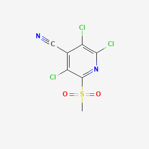 4-Pyridinecarbonitrile, 2,3,5-trichloro-6-(methylsulfonyl)-