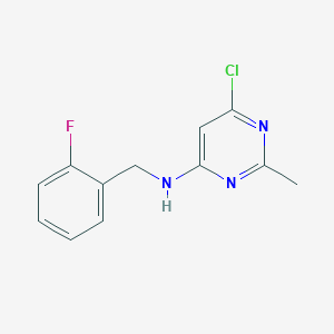 6-chloro-N-(2-fluorobenzyl)-2-methylpyrimidin-4-amine