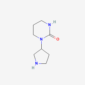 molecular formula C8H15N3O B1467360 1-(pyrrolidin-3-yl)tetrahydropyrimidin-2(1H)-one CAS No. 1248007-90-0