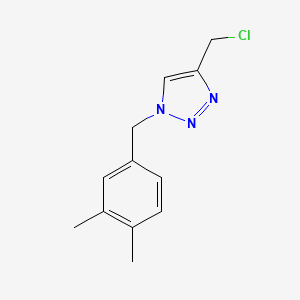 4-(chloromethyl)-1-[(3,4-dimethylphenyl)methyl]-1H-1,2,3-triazole