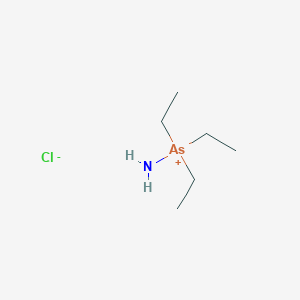 molecular formula C6H17AsClN B14673664 amino(triethyl)arsanium;chloride CAS No. 37100-70-2