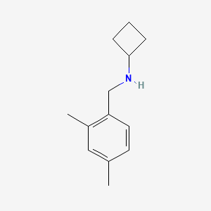 molecular formula C13H19N B1467371 N-[(2,4-dimethylphenyl)methyl]cyclobutanamine CAS No. 1248978-85-9